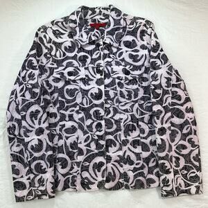 Joni B.‎ jacket women’s Medium Embroidery Dainty Fairy Barbiecore Dark Academia